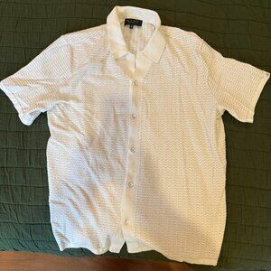Rag and Bone Camp Collar Short Sleeve Button Down XL